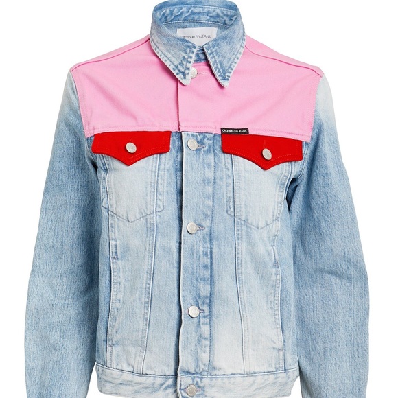 Calvin Klein colorblock trucker jacket - Picture 5 of 7